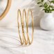 Foto 0: Pulseira Dourada Tripla com N� Decorativo
