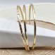 Foto 2: Pulseira Dourada Tripla com N� Decorativo