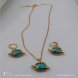 Foto 5: Colar Planeta Turquesa com Brincos � Conjunto Elegante