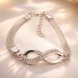 Foto 0: Pulseira Feminina S�mbolo do Infinito com Cristais