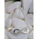 Foto 3: Pulseira Feminina S�mbolo do Infinito com Cristais