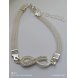 Foto 6: Pulseira Feminina S�mbolo do Infinito com Cristais