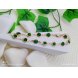 Foto 7: Pulseira Feminina Dourada com Pedras Verdes