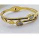 Foto 5: Pulseira Feminina Eleg�ncia Cora��es Dourados