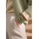 Foto 1: Pulseira Multicamadas Verde com Estrela Dourada