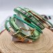 Foto 3: Pulseira Multicamadas Verde com Estrela Dourada