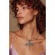 Foto 2: Colar Lib�lula Natural em Corti�a e Metal